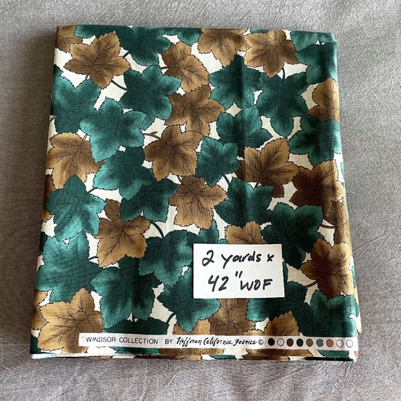 Windsor Collection Fall Fabric, Leaves, Hoffman California, Out of Print Fabric - Picture 1 of 5